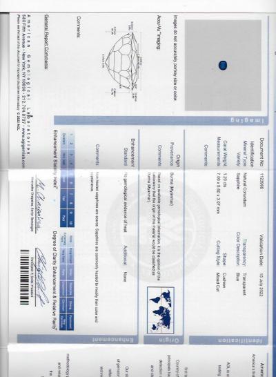  Van Cleef Arpels Van Cleef Arpels Paris No Heat Burma Sapphire Ring