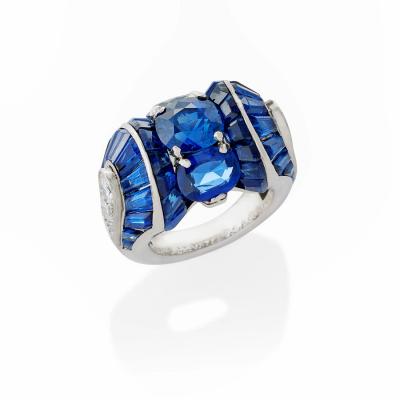  Van Cleef Arpels Van Cleef Arpels Paris No Heat Burmese Sapphire Ring