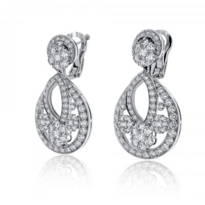 Van Cleef Arpels Van Cleef Arpels Snowflake Diamond Earrings in Platinum Small Model