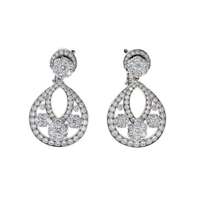  Van Cleef Arpels Van Cleef Arpels Snowflake Diamond Earrings in Platinum Small Model