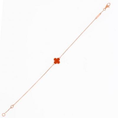 Van Cleef Arpels Van Cleef Arpels Sweet Alhambra Carnelian Bracelet