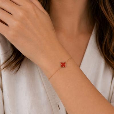  Van Cleef Arpels Van Cleef Arpels Sweet Alhambra Carnelian Bracelet