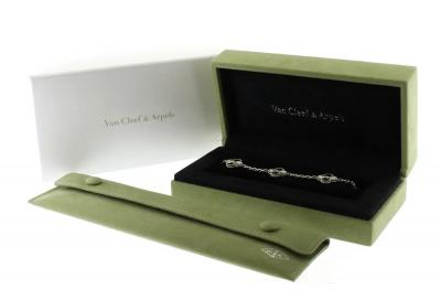 Van Cleef Arpels Van Cleef Arpels Vintage Alhambra Guilloch White Gold Bracelet