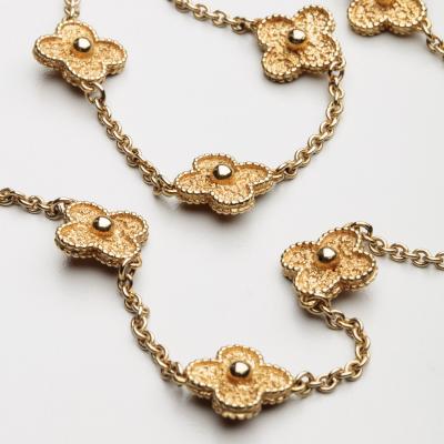  Van Cleef Arpels Van Cleef Arpels Vintage Alhambra long necklace 20 motifs yellow gold