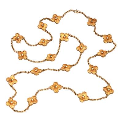  Van Cleef Arpels Van Cleef Arpels Vintage Alhambra long necklace 20 motifs yellow gold