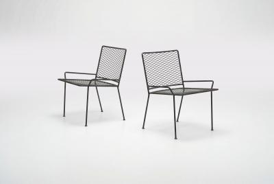  Van Keppel Green Original Pair of Van Keppel Green Expanded Metal Series Chairs Model 872 1953
