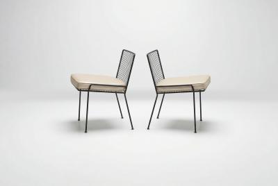  Van Keppel Green Original Pair of Van Keppel Green Expanded Metal Series Chairs Model 872 1953