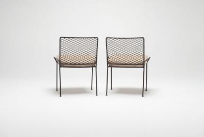  Van Keppel Green Original Pair of Van Keppel Green Expanded Metal Series Chairs Model 872 1953