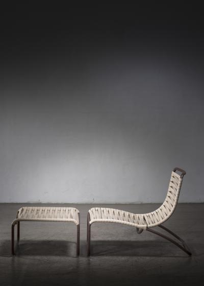  Van Keppel Green Van Keppel Green lounge chair with ottoman