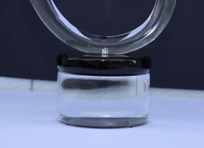  Van Teal 1970s Van Teal Twisted Lucite Sculpture