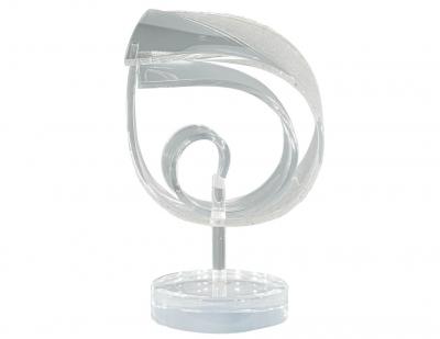  Van Teal Vintage Modern Hollywood Regency Lucite Sculpture Signed Van Teal