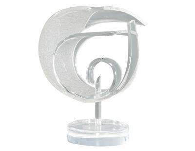  Van Teal Vintage Modern Hollywood Regency Lucite Sculpture Signed Van Teal