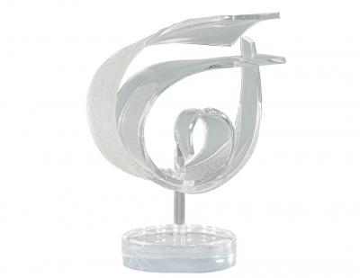  Van Teal Vintage Modern Hollywood Regency Lucite Sculpture Signed Van Teal