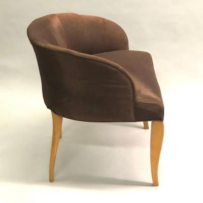 Van der Borcht Freres French Belgian Art Deco Vanity Chair by Van der Borcht Freres 1925 1930