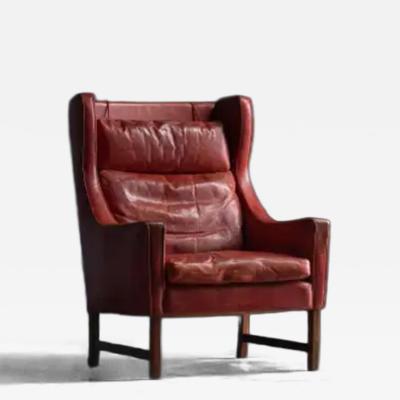  Vatne M bler Wingback Armchair by Fredrik A Kayser for Vatne M bler Norway 1960s