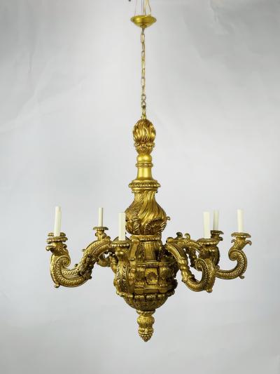  Vaughan Designs A George I style carved giltwood chandelier by Vaughan Design
