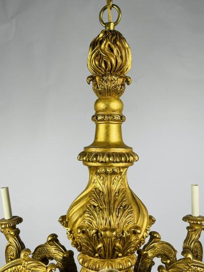  Vaughan Designs A George I style carved giltwood chandelier by Vaughan Design