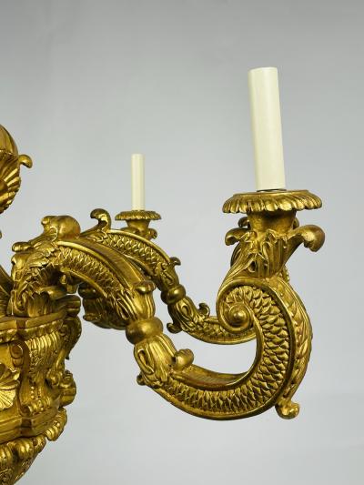  Vaughan Designs A George I style carved giltwood chandelier by Vaughan Design
