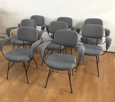  Velca Legnano 1950s Eight Chairs by Velca