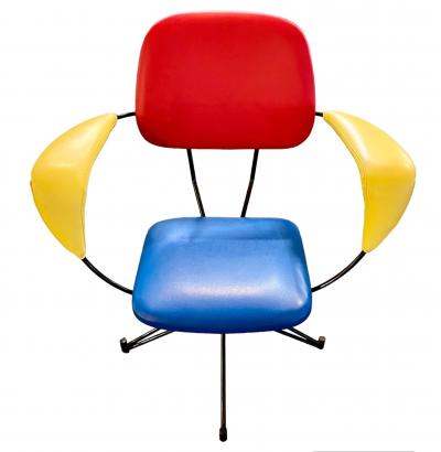  Velca Legnano Rare 1950s Swivel Chair