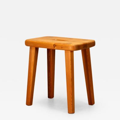  Vemdalia Solid Pine Cabin Stool by Vemdalia Sweden 1970