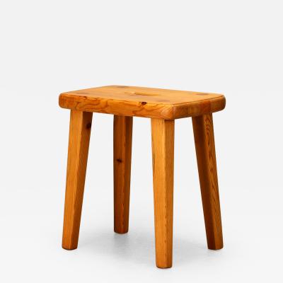  Vemdalia Solid Pine Cabin Stool by Vemdalia Sweden 1970