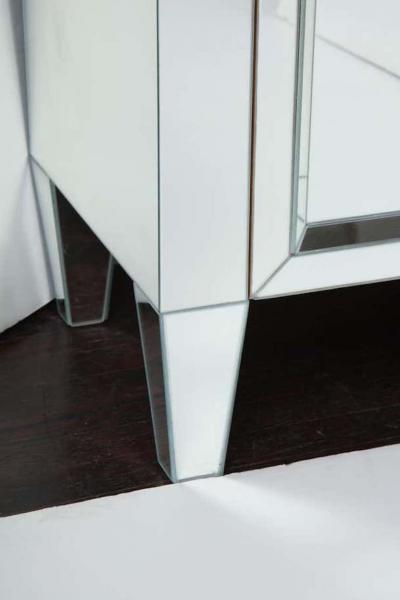 Venfield 2 Door Mirrored Nightstand with Single Drawer