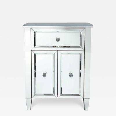  Venfield 2 Door Mirrored Nightstand with Single Drawer