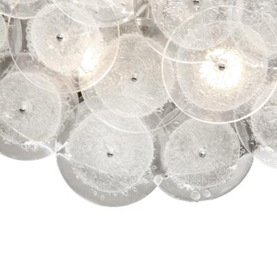  Venfield Artisan Clear Pulegoso Glass Disc Flush Mount