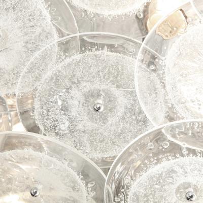  Venfield Artisan Clear Pulegoso Glass Disc Flush Mount