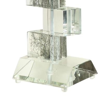  Venfield Artisan Pair of Murano Glass Block Table Lamps 2002