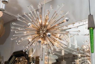  Venfield Beautifully Detailed Custom Glass Teardrop Oval Sputnik Chandelier