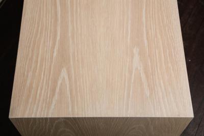  Venfield Bleached Oak Console with Brushed Stainless Steel Drawers