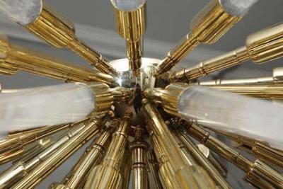  Venfield Brazilian Rock Crystal Half Sputnik Chandelier