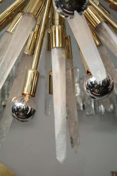  Venfield Brazilian Rock Crystal Half Sputnik Chandelier