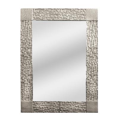  Venfield Brutalist Wall Mirror in Brushed Nickel 2022