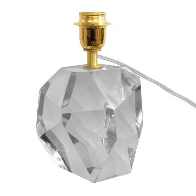  Venfield Chic Pair of Murano Gem Cut Glass Table Lamps