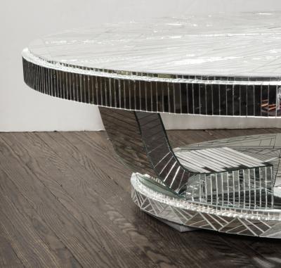  Venfield Custom Art Deco Style Mirror Coffee Table