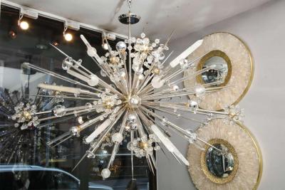  Venfield Custom Austrian Crystal and Rock Crystal Sputnik Chandelier