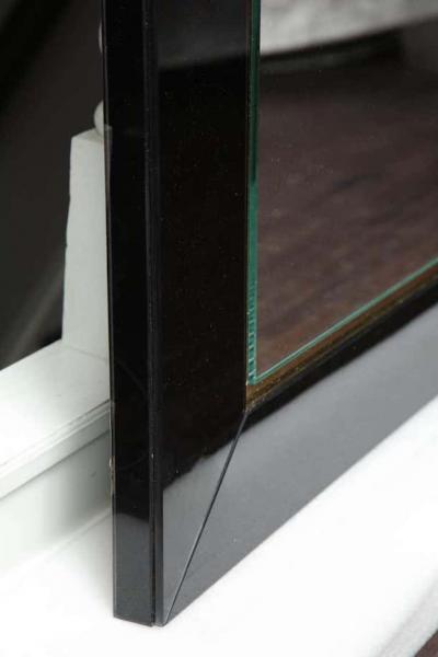  Venfield Custom Black Glass and Brass Full Length Mirror