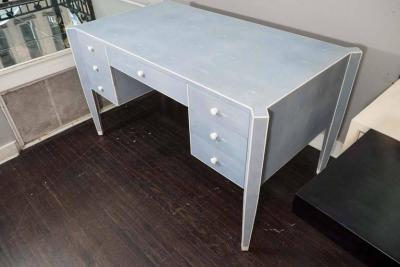  Venfield Custom Blue Shagreen and Bone Desk