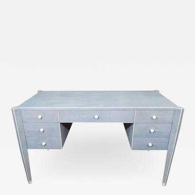  Venfield Custom Blue Shagreen and Bone Desk