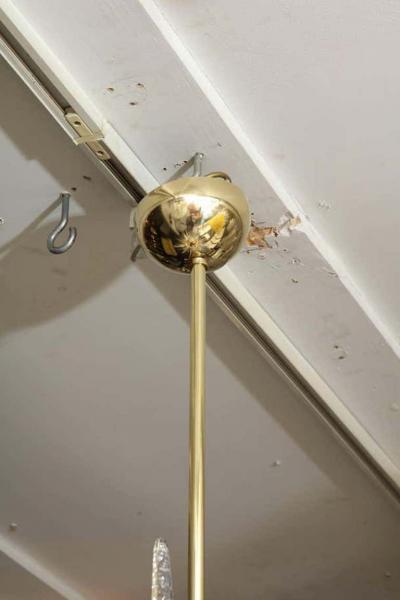  Venfield Custom Clear Murano Glass Spike Sputnik Chandelier