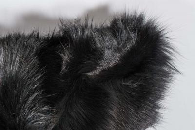  Venfield Custom Double Sided Genuine Black Fox Pillow