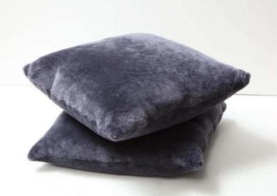 Venfield Custom Double Sided Merino Shearling Pillow in Purple Grey Color