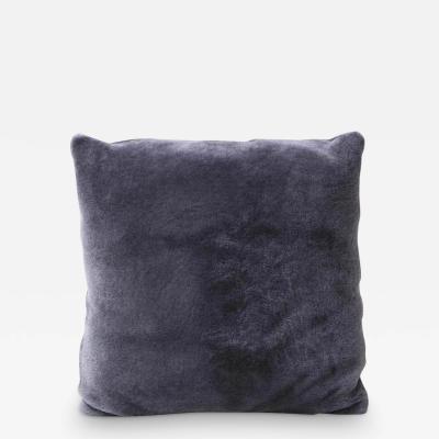  Venfield Custom Double Sided Merino Shearling Pillow in Purple Grey Color