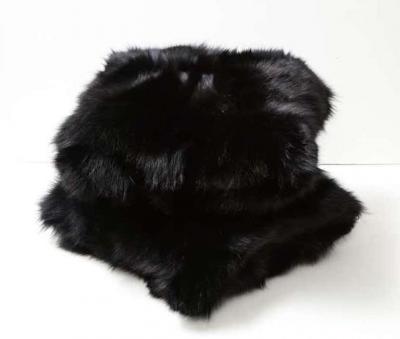  Venfield Custom Double Sided Toscana Shearling Pillow in Black Color