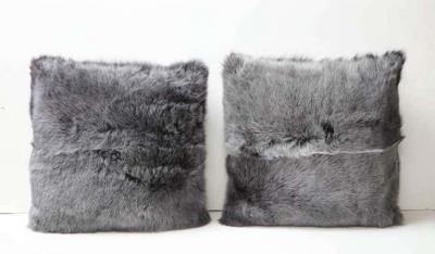  Venfield Custom Double Sided Toscana Shearling Pillow in Grey Color