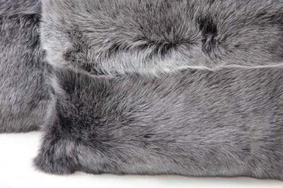  Venfield Custom Double Sided Toscana Shearling Pillow in Grey Color