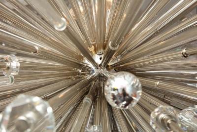  Venfield Custom Enormous Austrian Crystal and Glass Rod Sputnik Chandelier
